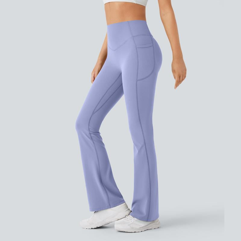 Halara Ultrasculpt™ High Waisted Scrunch Butt Lifting Tummy Control Pocket Shaping Yoga Bootcut Leggings