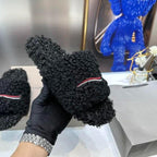 2025 Men Women Slippers Ladies Winter Fur Fluffy Furry Warm Letters Sandals Comfortable Fuzzy Girl Flip Flop Slipper