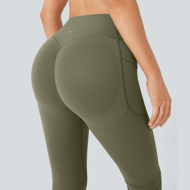 Halara Ultrasculpt™ High Waisted Scrunch Butt Lifting Tummy Control Pocket Shaping Yoga Bootcut Leggings