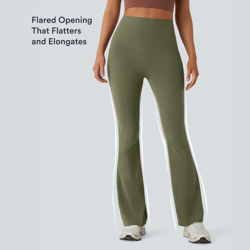 Halara Ultrasculpt™ High Waisted Scrunch Butt Lifting Tummy Control Pocket Shaping Yoga Bootcut Leggings