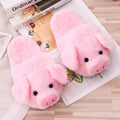 Winter Women Warm Indoor Slippers Ladies Fashion Cute Pink Pig Shoes Women'S Soft Short Furry Plush Home Floor Slipper SH467