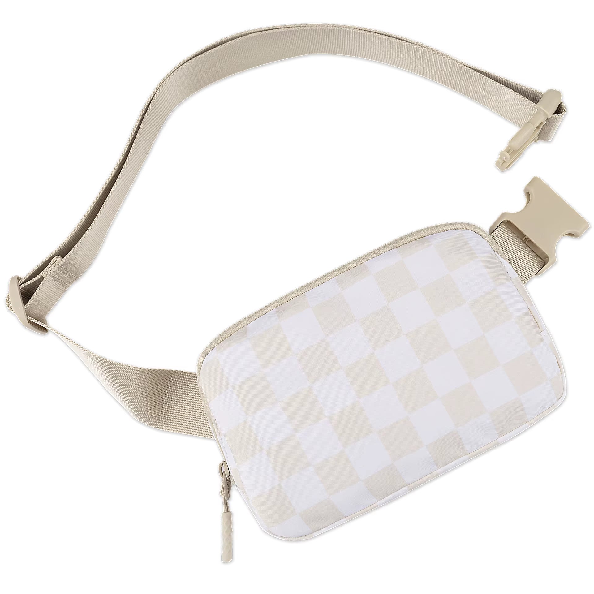 2024 Waist Bag for Women Fanny Pack with 2 Zipper Pocket Chest Bag Outdoor Crossbody Adjustable Strap Casual Travel Shoulder Bag