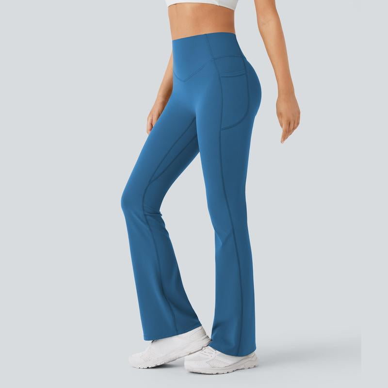 Halara Ultrasculpt™ High Waisted Scrunch Butt Lifting Tummy Control Pocket Shaping Yoga Bootcut Leggings