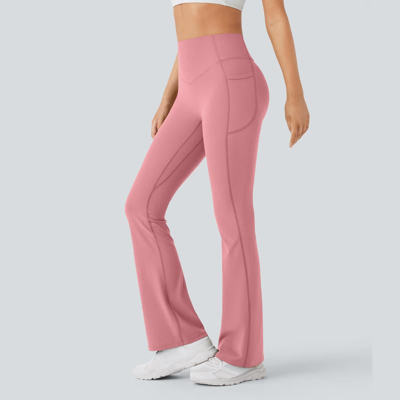 Halara Ultrasculpt™ High Waisted Scrunch Butt Lifting Tummy Control Pocket Shaping Yoga Bootcut Leggings