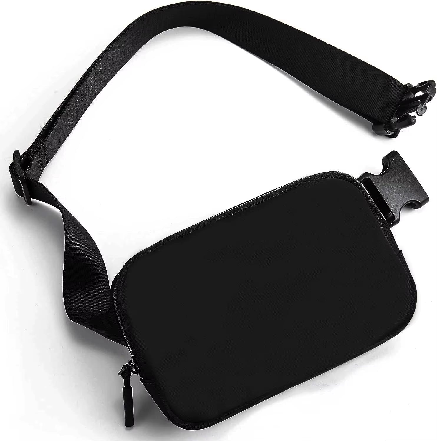 2024 Waist Bag for Women Fanny Pack with 2 Zipper Pocket Chest Bag Outdoor Crossbody Adjustable Strap Casual Travel Shoulder Bag