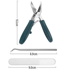 Eagle Beak Angled Nail Clippers 3PCS Set Anti-Splash Slanted Nail Clipper Stainless Steel Fingernail & Toenail Clipper Cutters