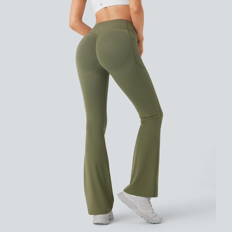 Halara Ultrasculpt™ High Waisted Scrunch Butt Lifting Tummy Control Pocket Shaping Yoga Bootcut Leggings
