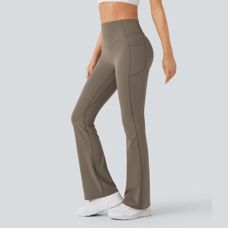Halara Ultrasculpt™ High Waisted Scrunch Butt Lifting Tummy Control Pocket Shaping Yoga Bootcut Leggings