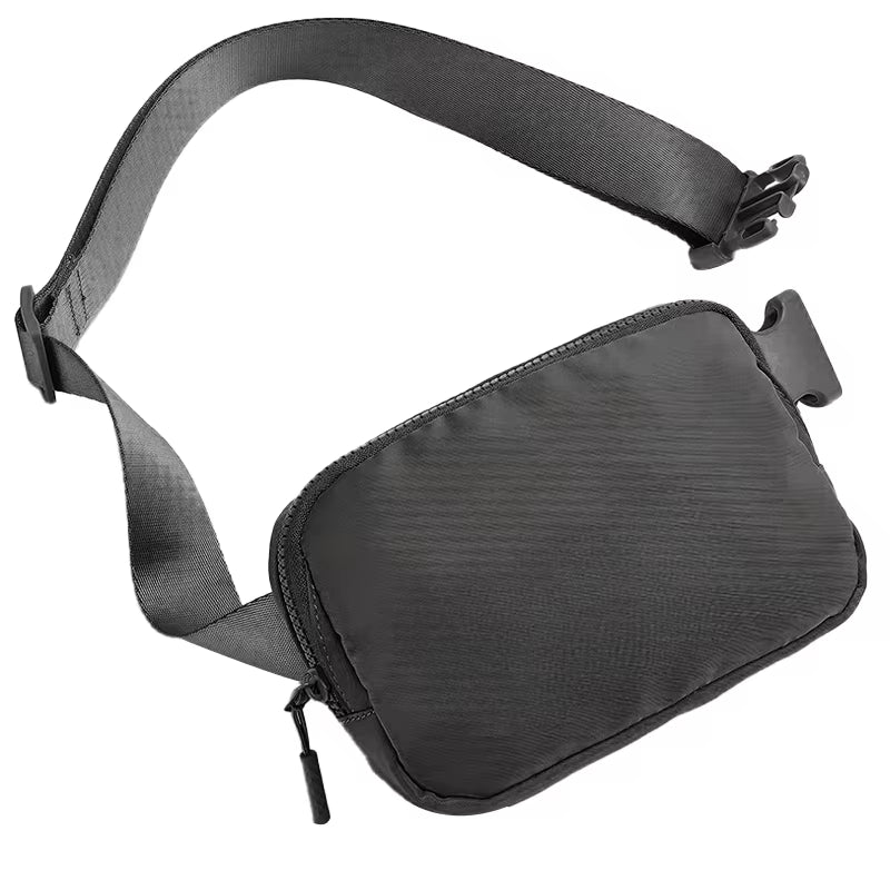 2024 Waist Bag for Women Fanny Pack with 2 Zipper Pocket Chest Bag Outdoor Crossbody Adjustable Strap Casual Travel Shoulder Bag