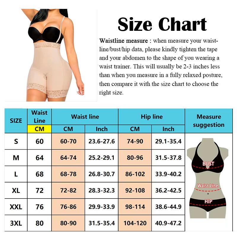 Belly Slimming Panties High Waist Girdles Shorts Colombian Shapers BBL Abdominal Reducing Corset Buttock Lifter Female Underwear
