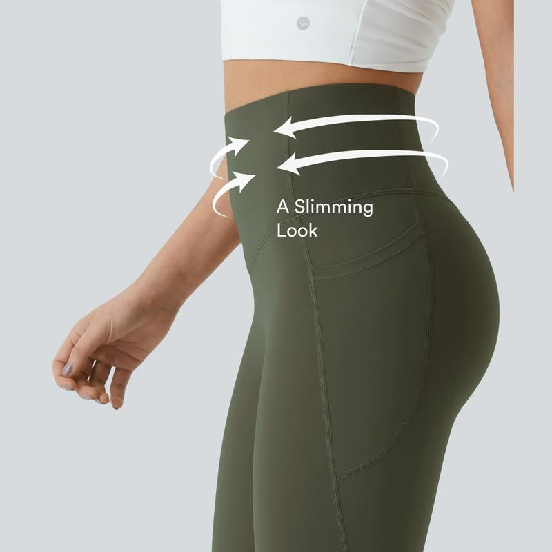 Halara Ultrasculpt™ High Waisted Scrunch Butt Lifting Tummy Control Pocket Shaping Yoga Bootcut Leggings