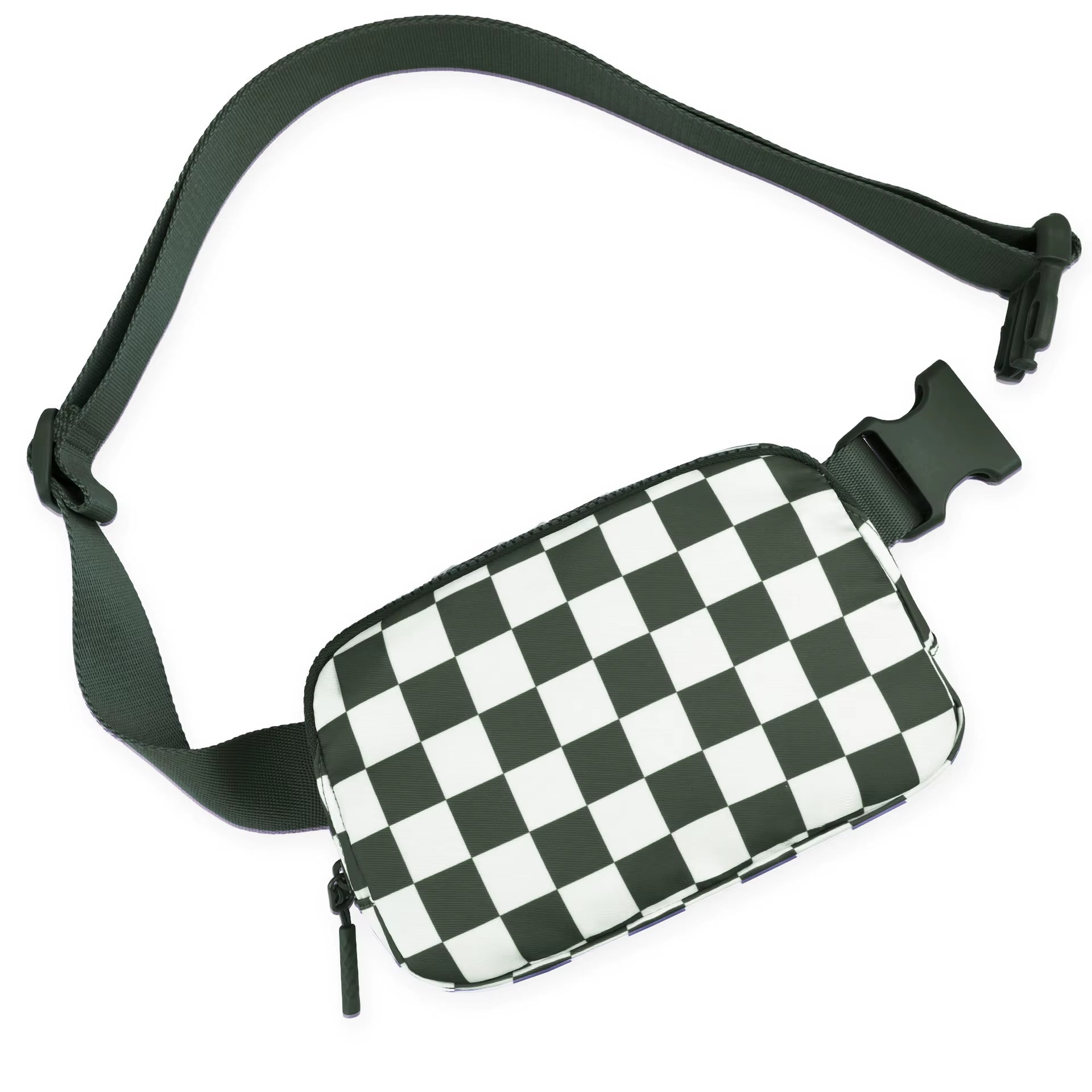 2024 Waist Bag for Women Fanny Pack with 2 Zipper Pocket Chest Bag Outdoor Crossbody Adjustable Strap Casual Travel Shoulder Bag