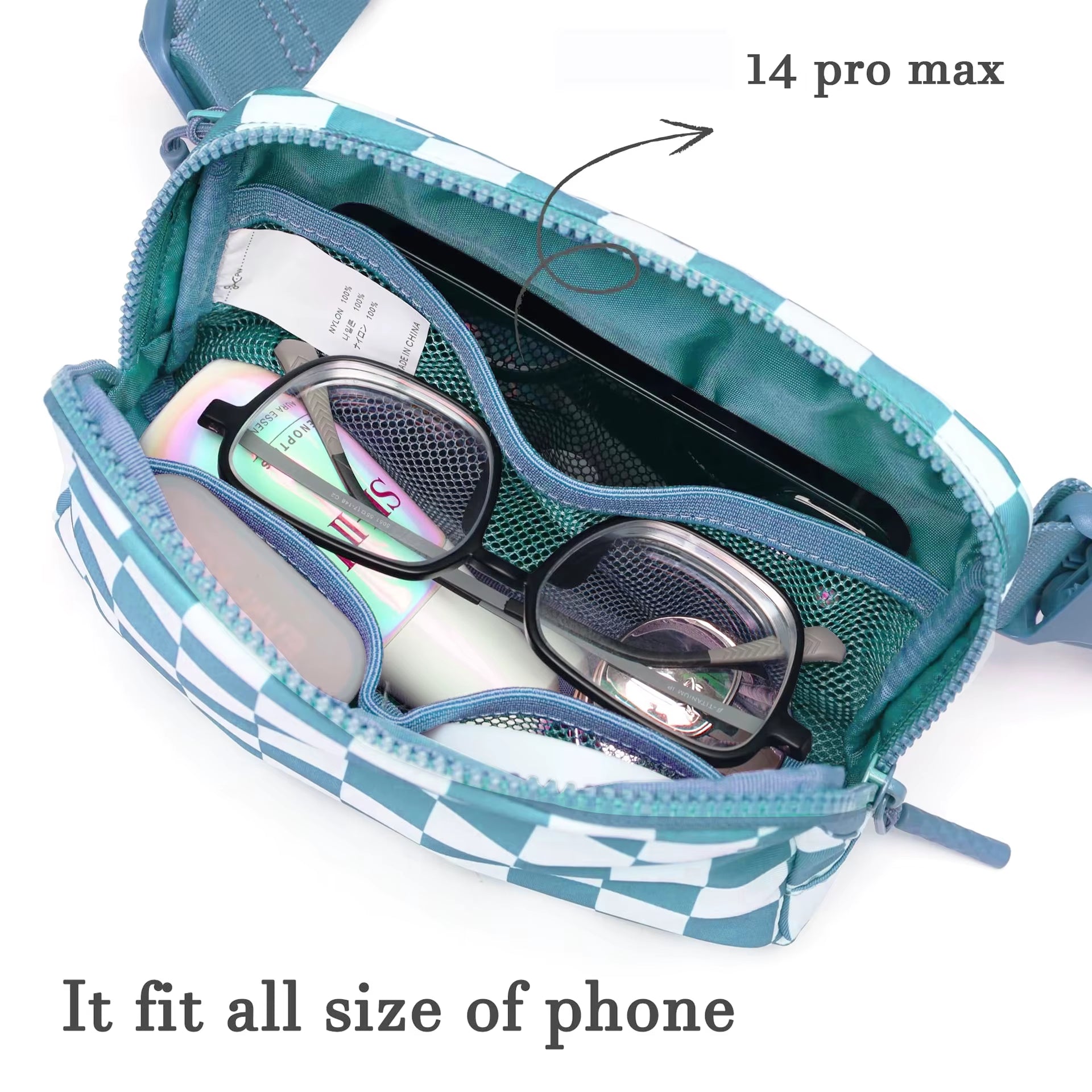 2024 Waist Bag for Women Fanny Pack with 2 Zipper Pocket Chest Bag Outdoor Crossbody Adjustable Strap Casual Travel Shoulder Bag