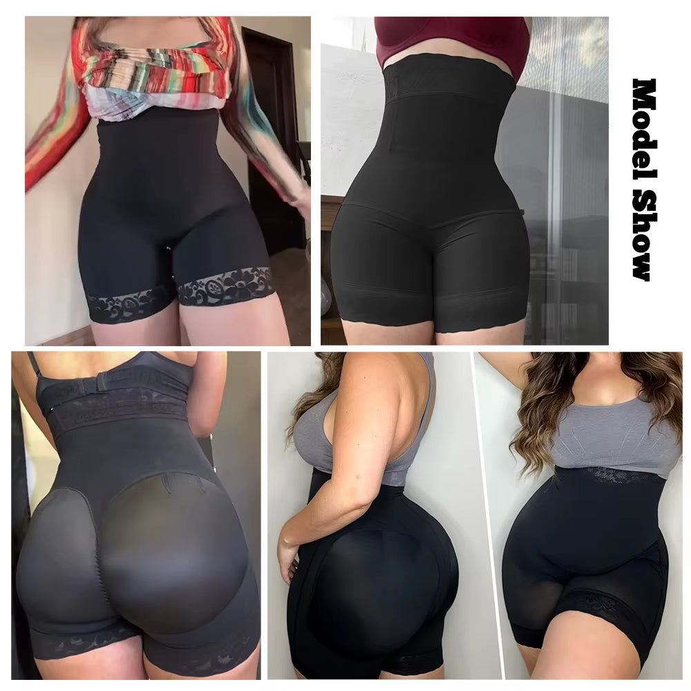 Belly Slimming Panties High Waist Girdles Shorts Colombian Shapers BBL Abdominal Reducing Corset Buttock Lifter Female Underwear