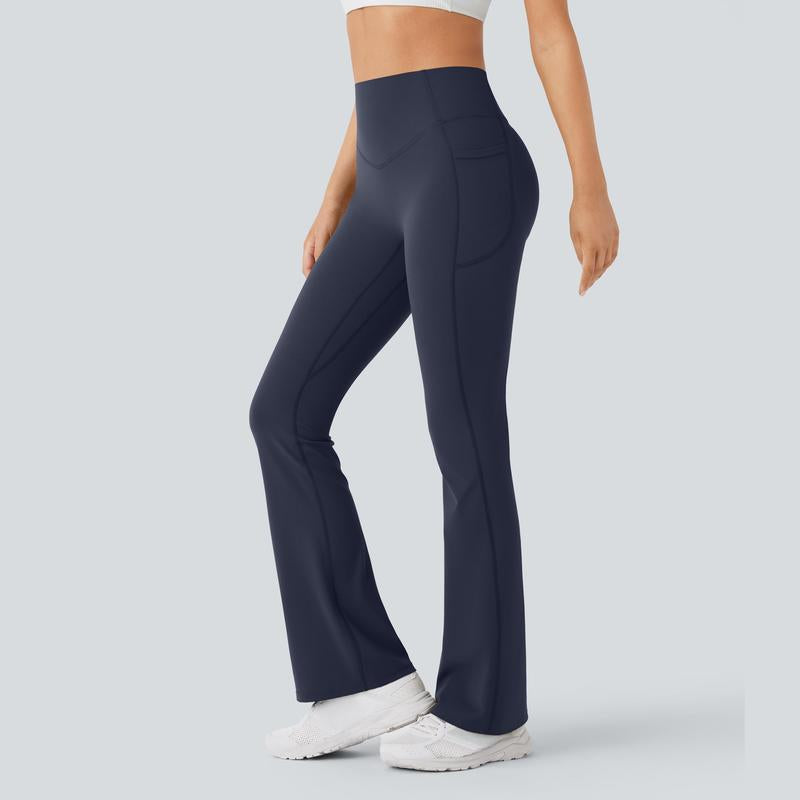 Halara Ultrasculpt™ High Waisted Scrunch Butt Lifting Tummy Control Pocket Shaping Yoga Bootcut Leggings