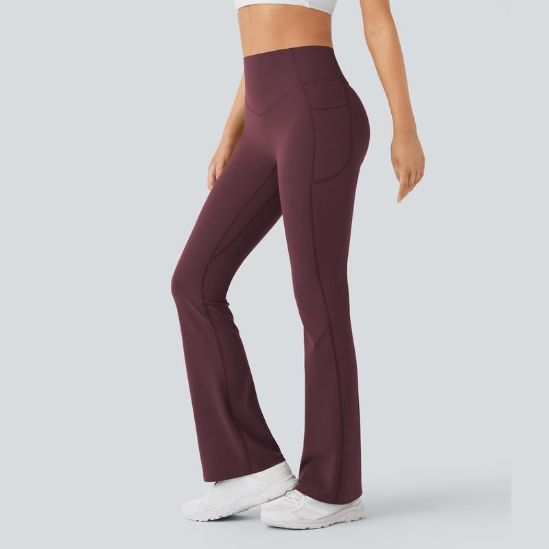 Halara Ultrasculpt™ High Waisted Scrunch Butt Lifting Tummy Control Pocket Shaping Yoga Bootcut Leggings